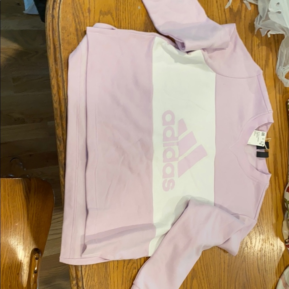 adidas crop top sweatshirt